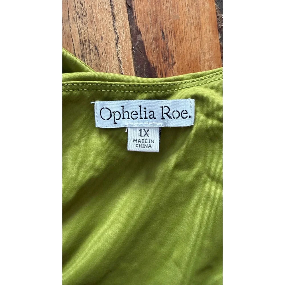 Women's Ophelia Roe. Green Tank Top 1X